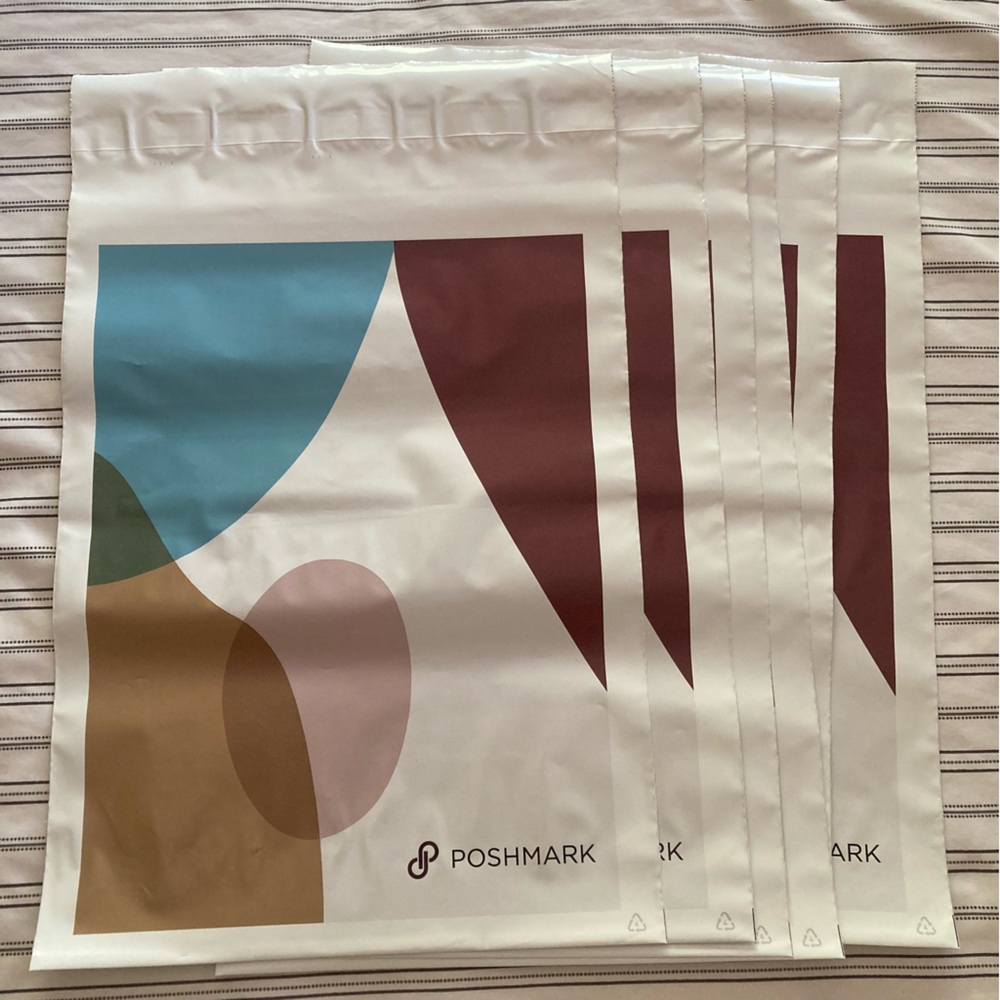 Poshmark Poly Mailer Shipping Bags with Abstract Design Set of 6